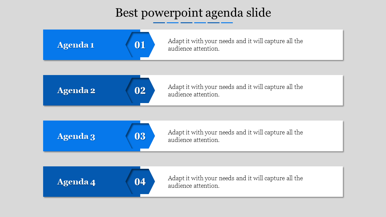 Free - Get the Best PowerPoint Agenda Slide for Presentation
